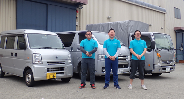 売りたい商品に合わせ幅広い大きさの車両を用意